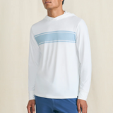 Faherty - Shorelite UPF Hoodie - White Surf Stripe