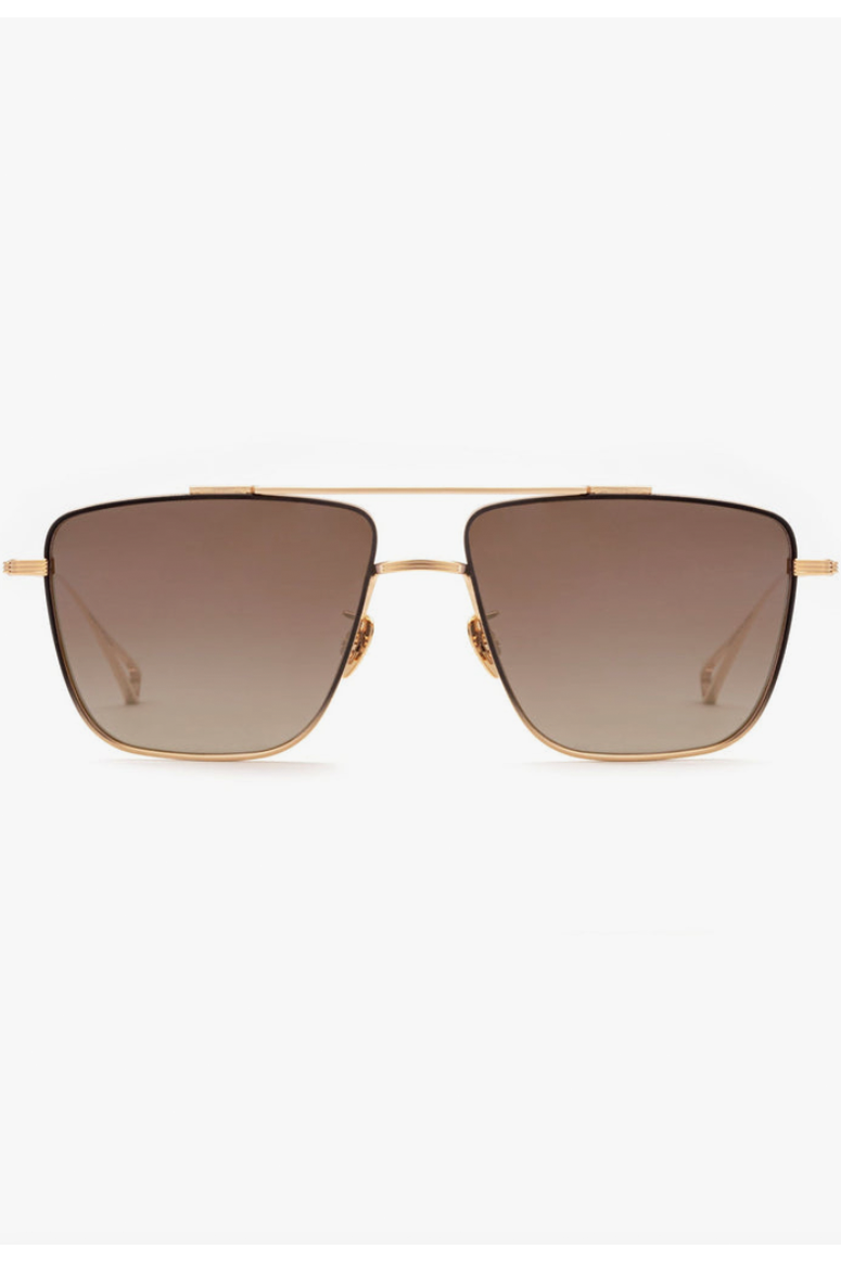 KREWE - BOLDEN Sunglasses - 18K + Matte Black Fade Titanium
