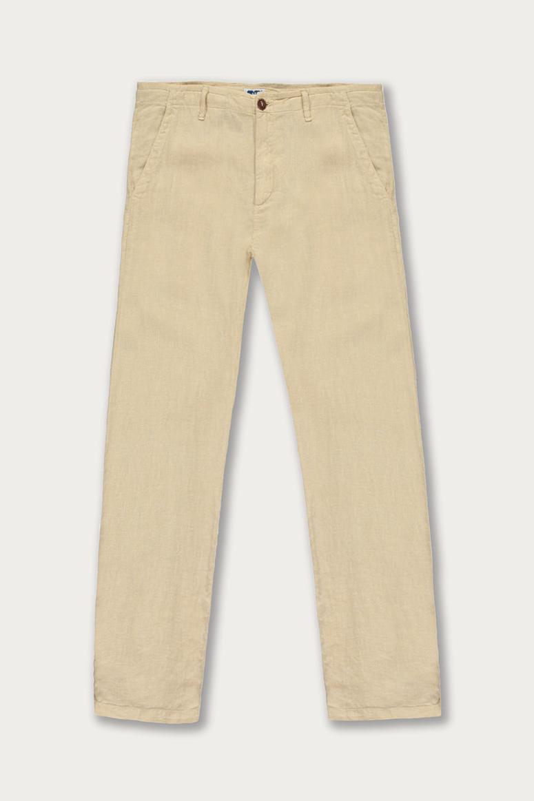 Love Brand & Co - Men's Randall Linen Trousers - Stone