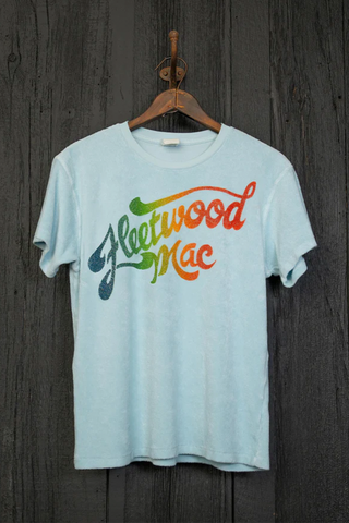 Madeworn - Fleetwood Mac Terrycloth Crop Tee - Blue Haze – Sunni