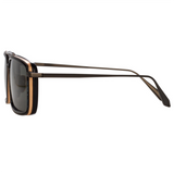 LINDA FARROW - Cassia Rectangular Sunglasses - Nickel