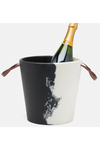 Blue Pheasant - Maxton Champagne Bucket - Black/White Resin