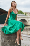 Dannijo - Midi Slip Dress - Emerald