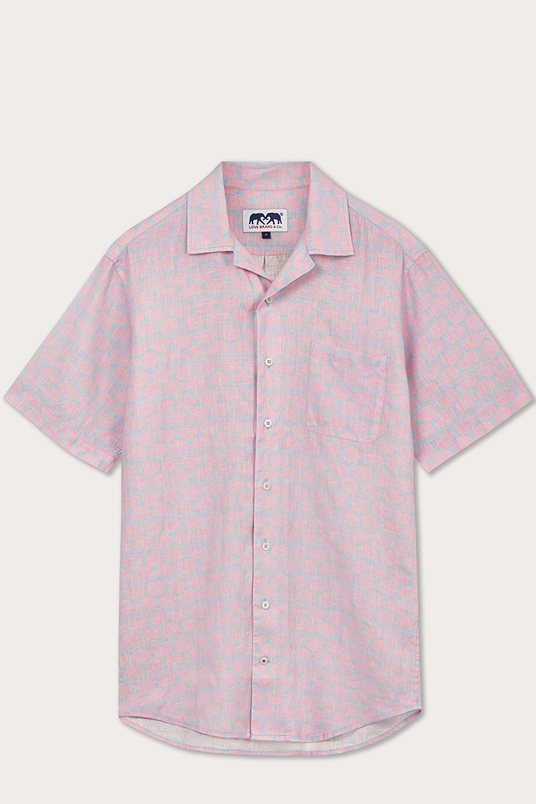 Love Brand & Co - Men's Arawak Linen Shirt - Sea Scallops