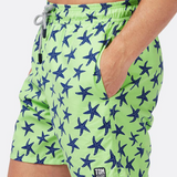 Tom & Teddy - Men's Starfish Swim Trunks - Fresh Green & Blue