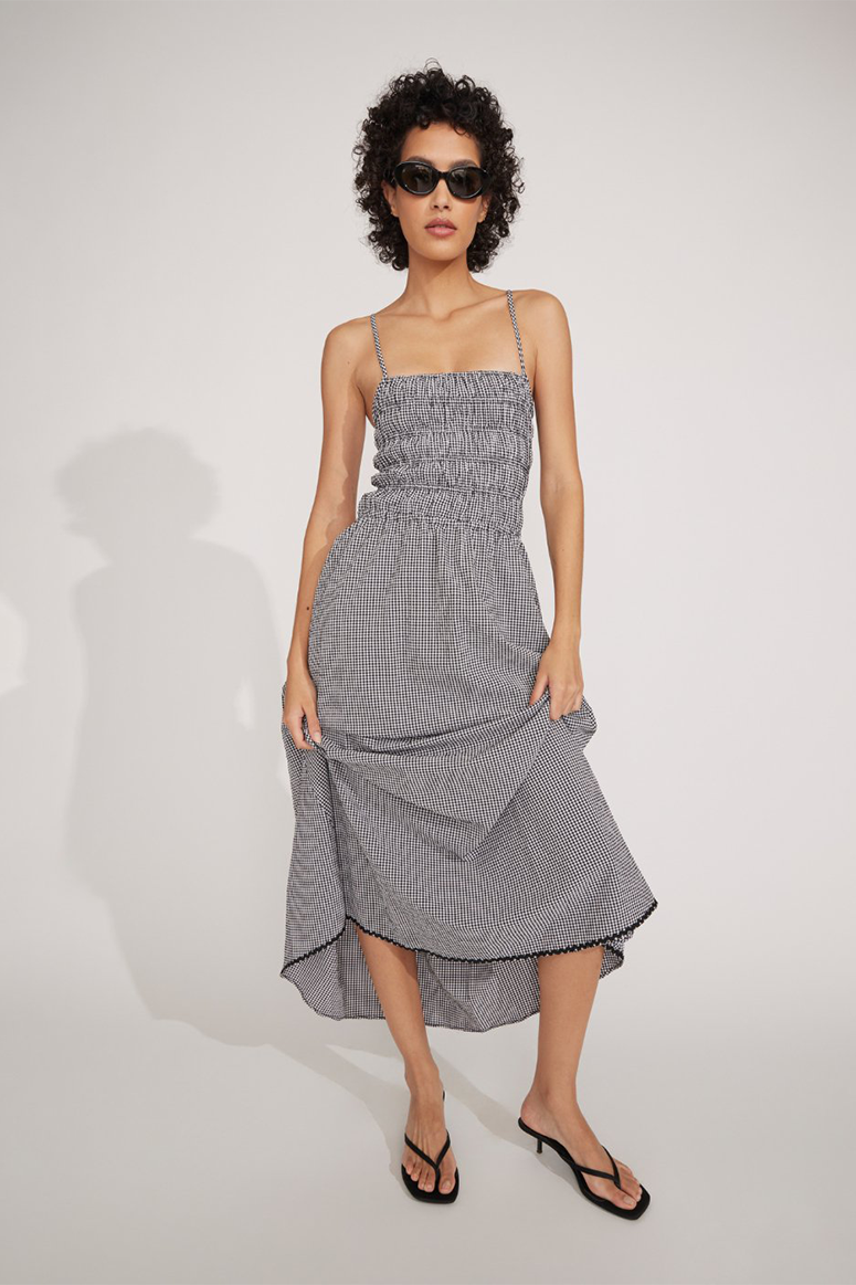 Solid & Striped - The Delta Dress - Gingham Blackout