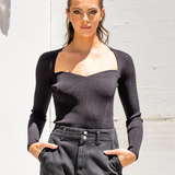 SIMKHAI - Giuliana Top - Black