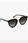 KREWE - CLIO NYLON Sunglasses - Black + Shadow 24K