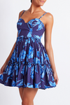 PatBO - Nightflower Cotton Mini Dress - Indigo