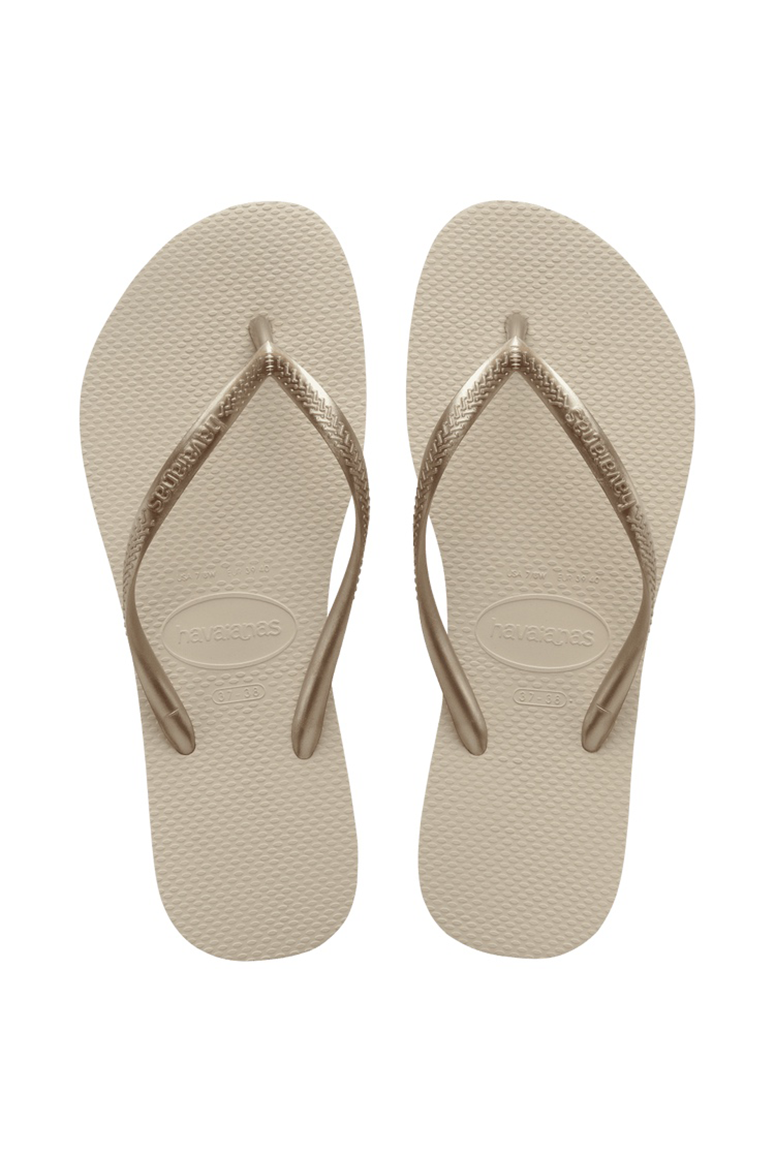 Havaianas slim sand grey top light golden
