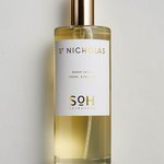 St Nicholas Room spray bottle on white back ground