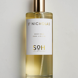 St Nicholas Room spray bottle on white back ground