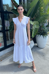 Honorine - Ruby Long Dress - White
