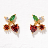 Girls Crew - Cherry On Top Studs - Gold