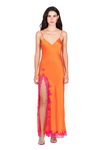 Dannijo - Lace Applique Slip Dress - Tangerine