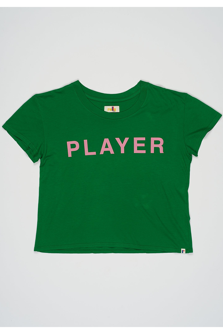 Rally Club - "Player" Cropped Tee - Green
