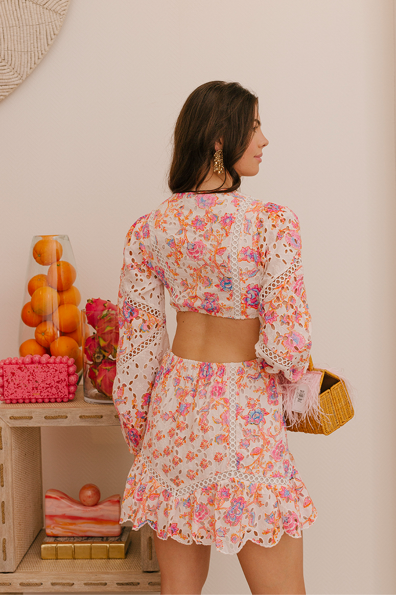 Hemant & Nandita - Raisa Short Dress - Off White