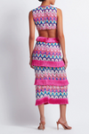 PatBO x Alessandra Ambrosio - Crochet Cut Out Maxi Dress - Pink Multi