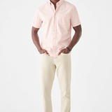 Faherty - Short Sleeve Stretch Playa Shirt - Rose Fishscale