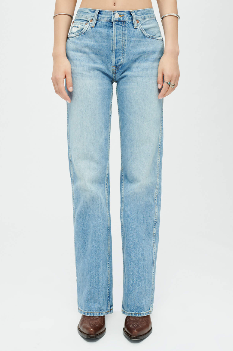 RE/DONE - 90s Loose High-Rise Jean - Worn Blue