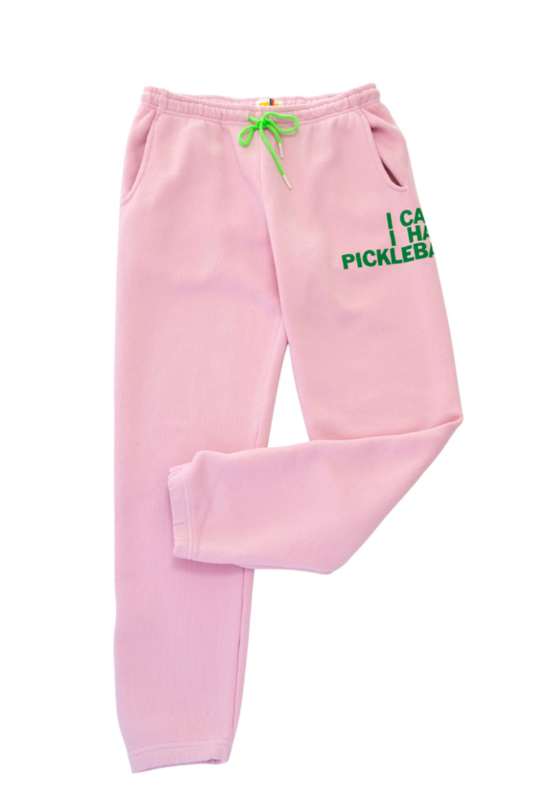 Rally Club - "I Can't I Have Pickleball" Sweatpants - Pink