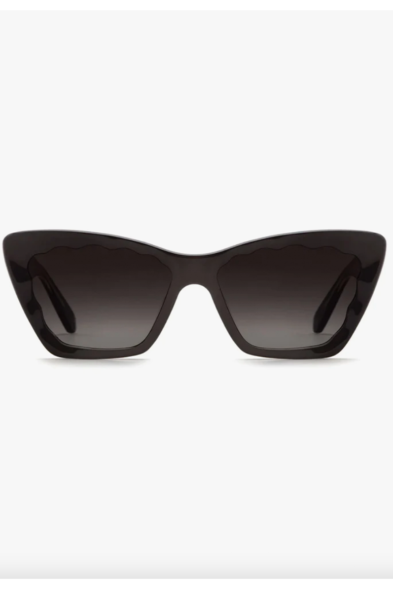 KREWE - BRIGITTE Sunglasses - Black + Black Crystal