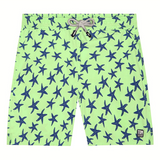Tom & Teddy - Men's Starfish Swim Trunks - Fresh Green & Blue