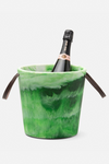 Blue Pheasant - Wesley Resin Champagne Bucket - Green Swirled