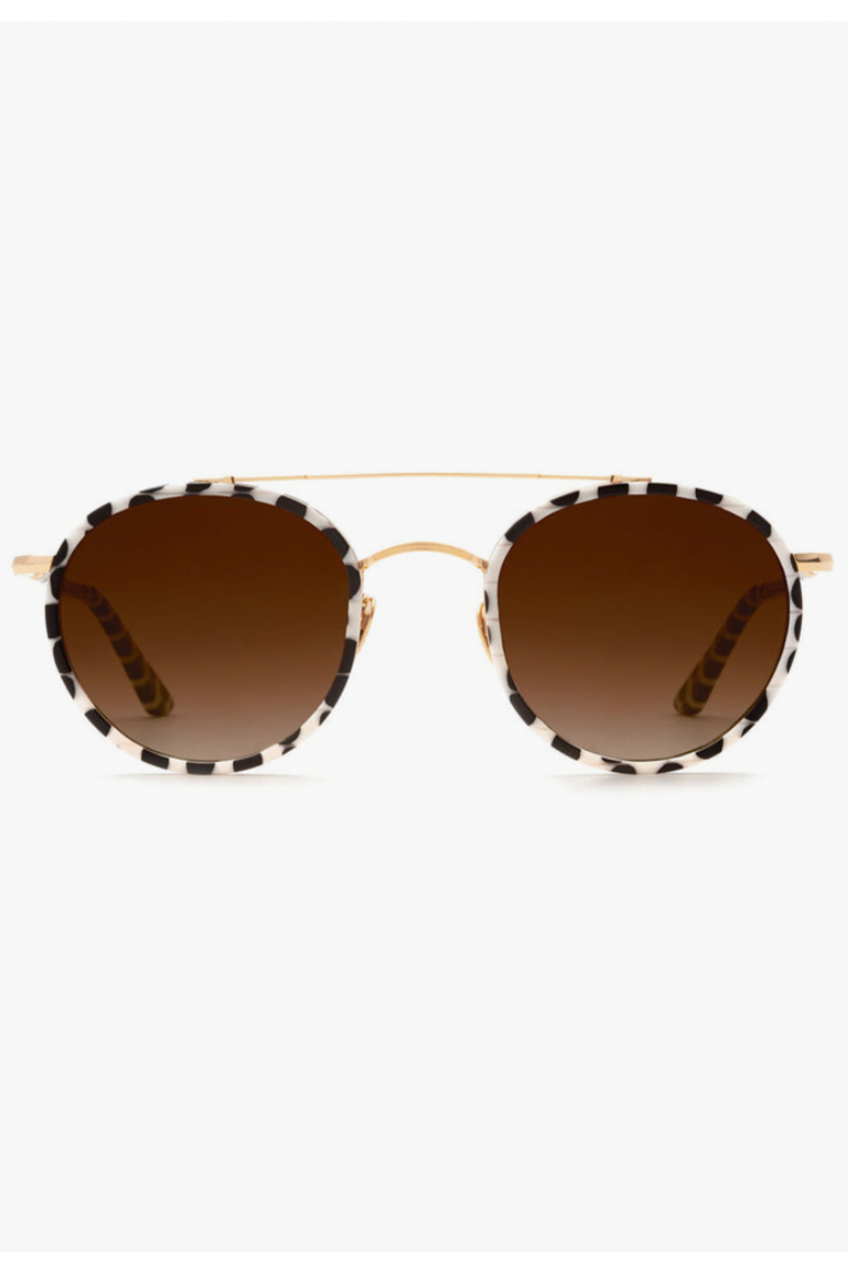 KREWE - PORTER Sunglasses - 24K Titanium + Matte Domino