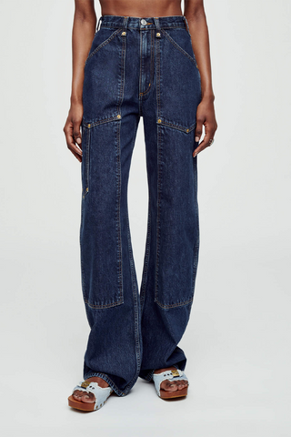 RE/DONE - 70s High Rise Stove Pipe Jean - Medium Vain