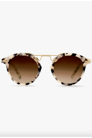 LINDA FARROW - Paloma Hexagon Sunglasses - Tortoiseshell