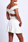 PatBO - Jacquard Mini Skirt - White