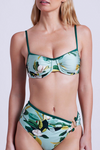 PatBO - Magnolia Underwire Bikini Top - Green Multi