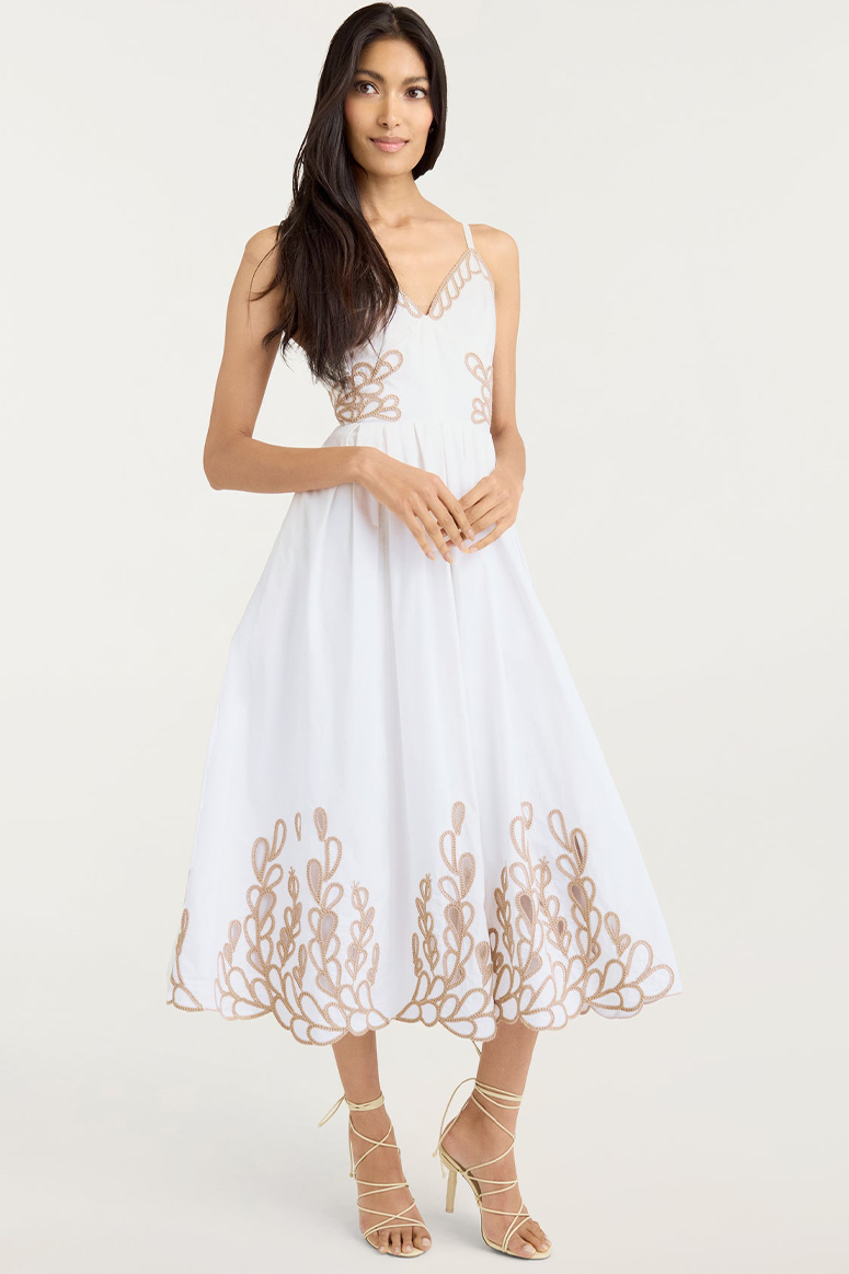 Cinq á Sept - Maude Dress - White/Khaki