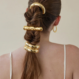 Lelet NY - Glossy Double Arch Pony Cuff - Gold