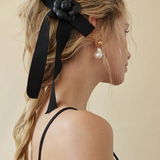 Lelet NY - Jenna Petite Rosette Bow - Black