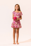 Poupette St. Barth - Kids Triny Mini Dress - Aqua Petunia
