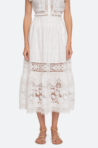 JUST BEE QUEEN  - Tulum Skirt - Solid White