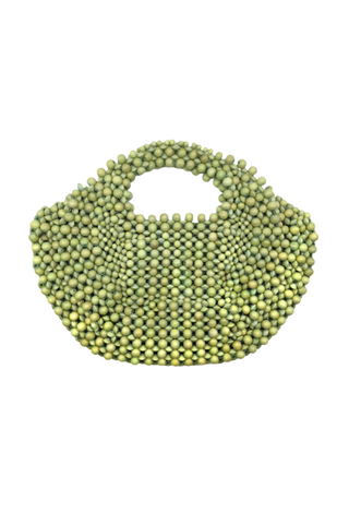 Aranáz - Anthurium Basket Bag - Natural/Lime