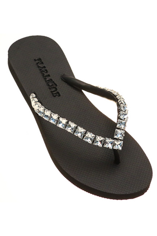 Simkhai - Lena Crystal Platform Sandal - Silver