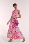 Poupette St. Barth - Denise Long Dress - Pink Leo Foulard