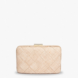 KAYU - Cosette Woven Straw Clutch Bag - Natural