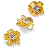 Lelet NY - Eden Floral Crystal Clip Set - Gold