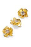 Lelet NY - Eden Floral Crystal Clip Set - Gold
