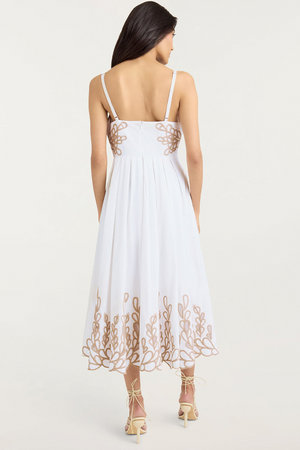 Cinq á Sept - Maude Dress - White/Khaki