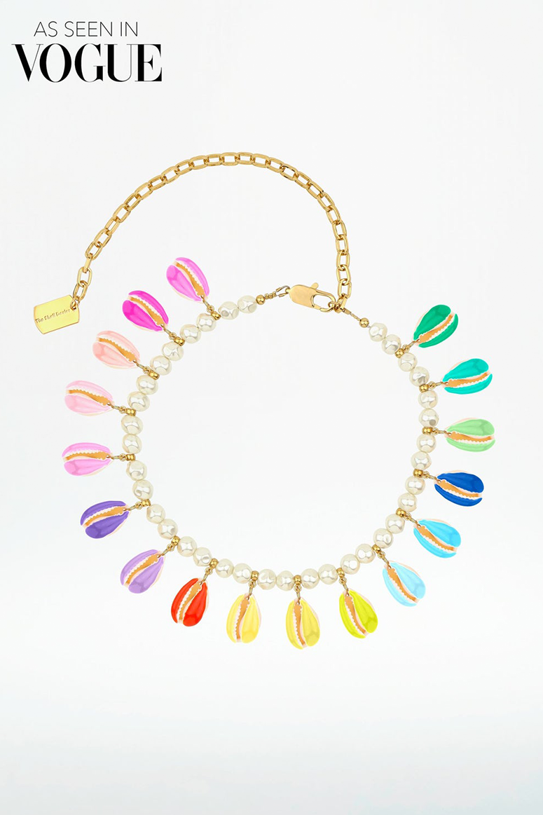 The Shell Dealer - Shell Poppers Necklace - Multi/Gold