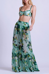 PatBO - Magnolia Bustier Maxi Dress - Green Multi