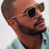 KREWE - VAIL Polarized Sunglasses - Haze 18K Titanium