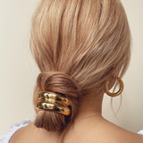 Lelet NY - Glossy Double Arch Pony Cuff - Gold