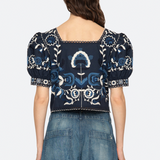 Sea New York - Inga Embroidery Top - Navy